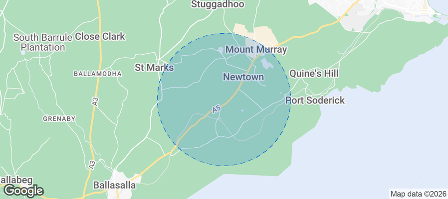 Isle of Man Airbnb map